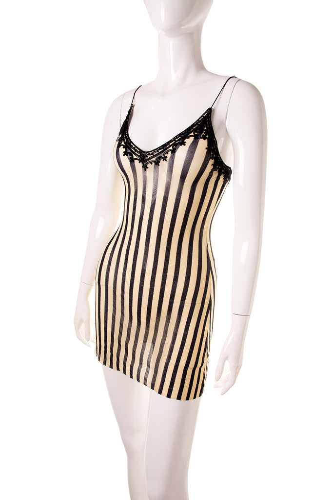 Jean Paul Gaultier Sheer Striped Dress - irvrsbl