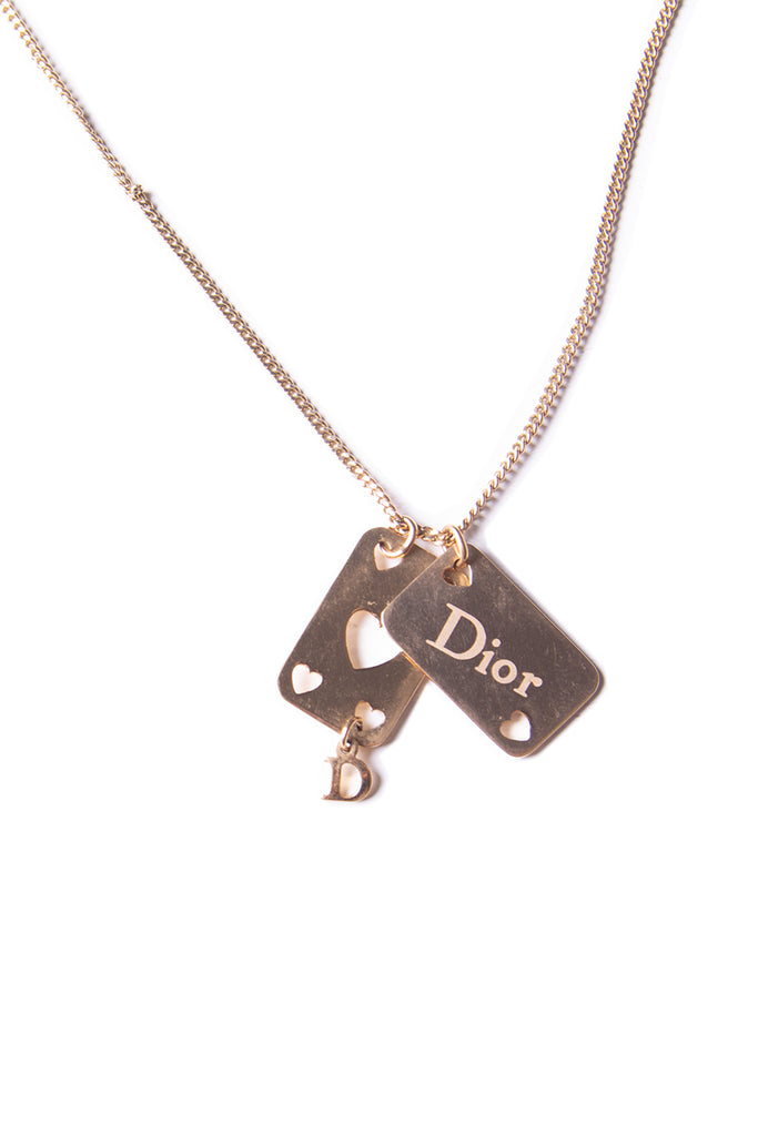 Christian Dior Playing Cards Necklace - irvrsbl