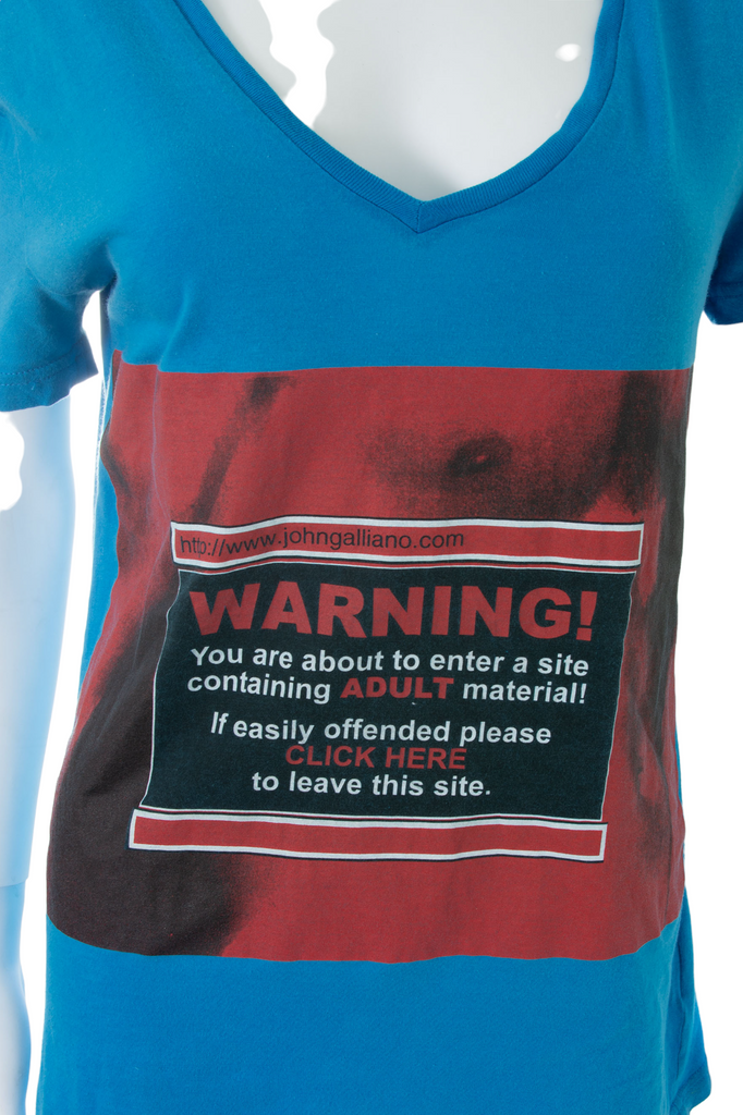 John Galliano Adult Material Tshirt - irvrsbl