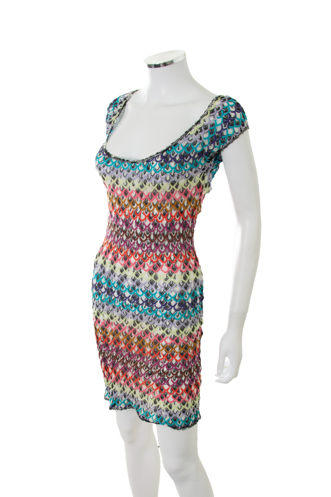 MissoniScalloped Knit Dress- irvrsbl