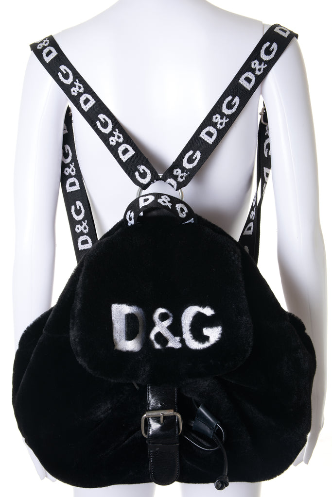 Dolce and GabbanaFaux Fur Backpack- irvrsbl