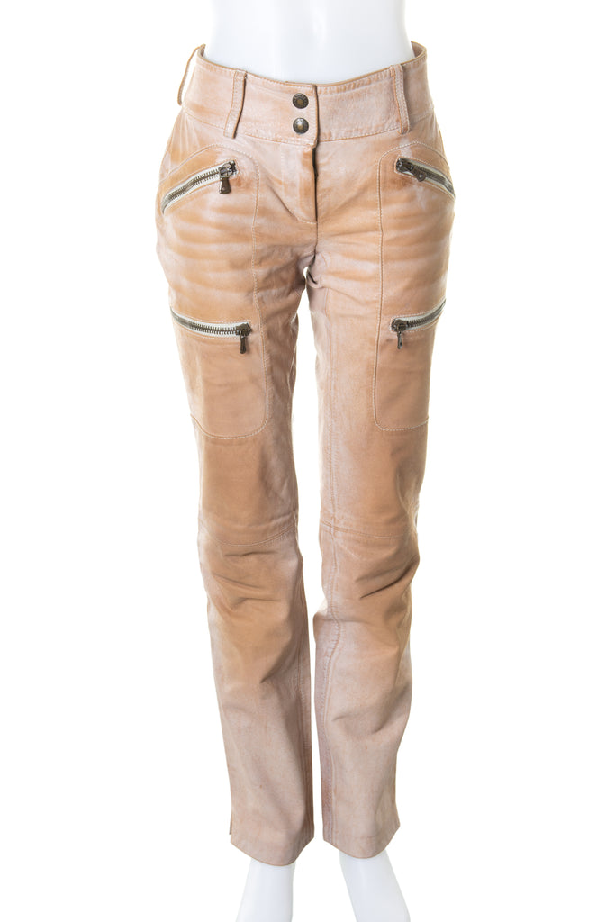 Dolce and Gabbana Leather Zip Pants - irvrsbl