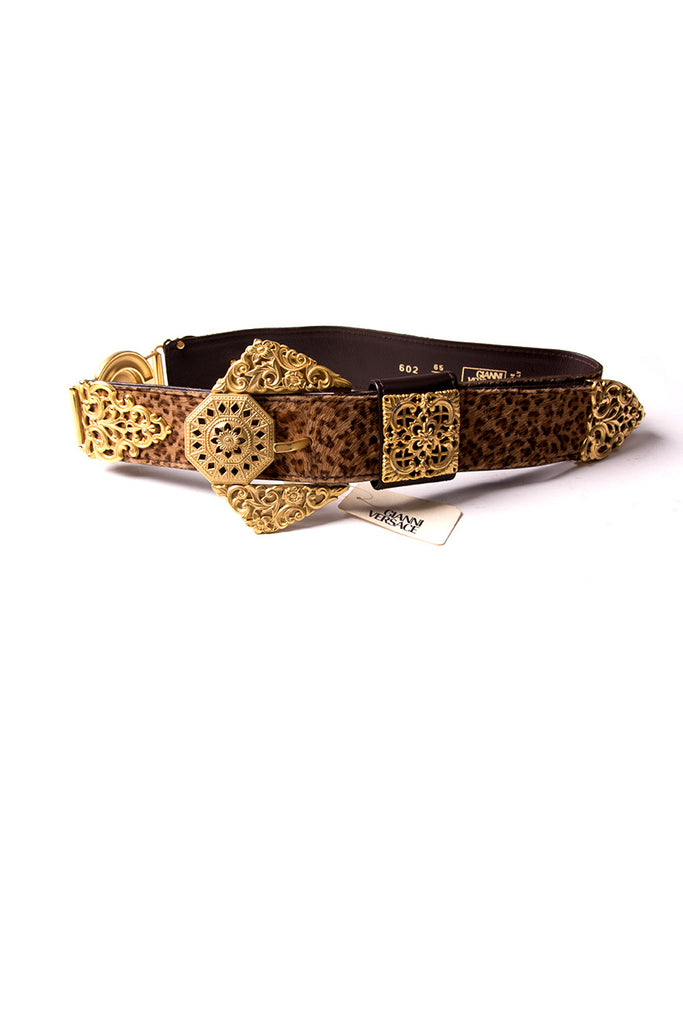Versace Leopard Belt - irvrsbl
