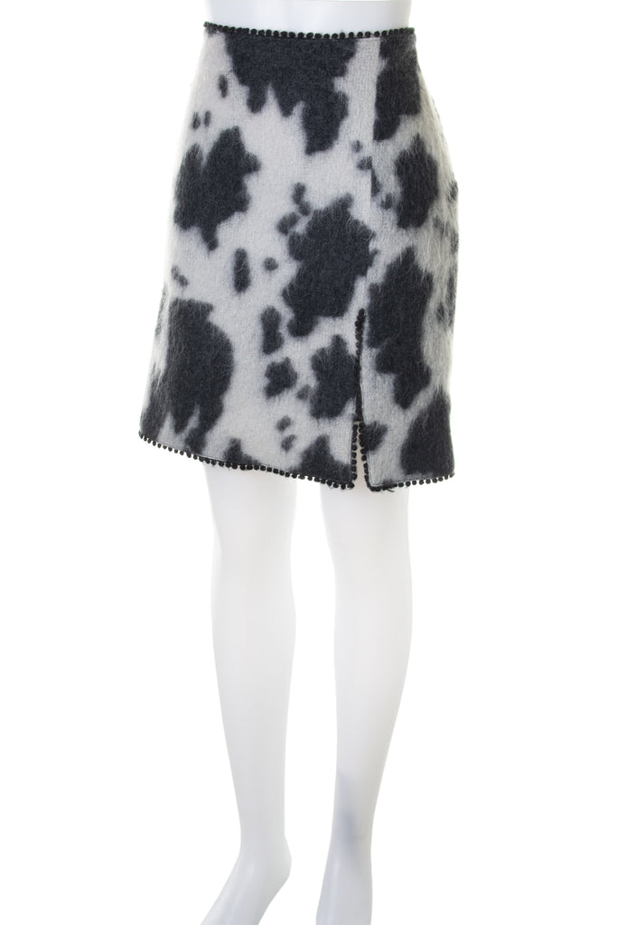 Moschino Cow Print Skirt - irvrsbl