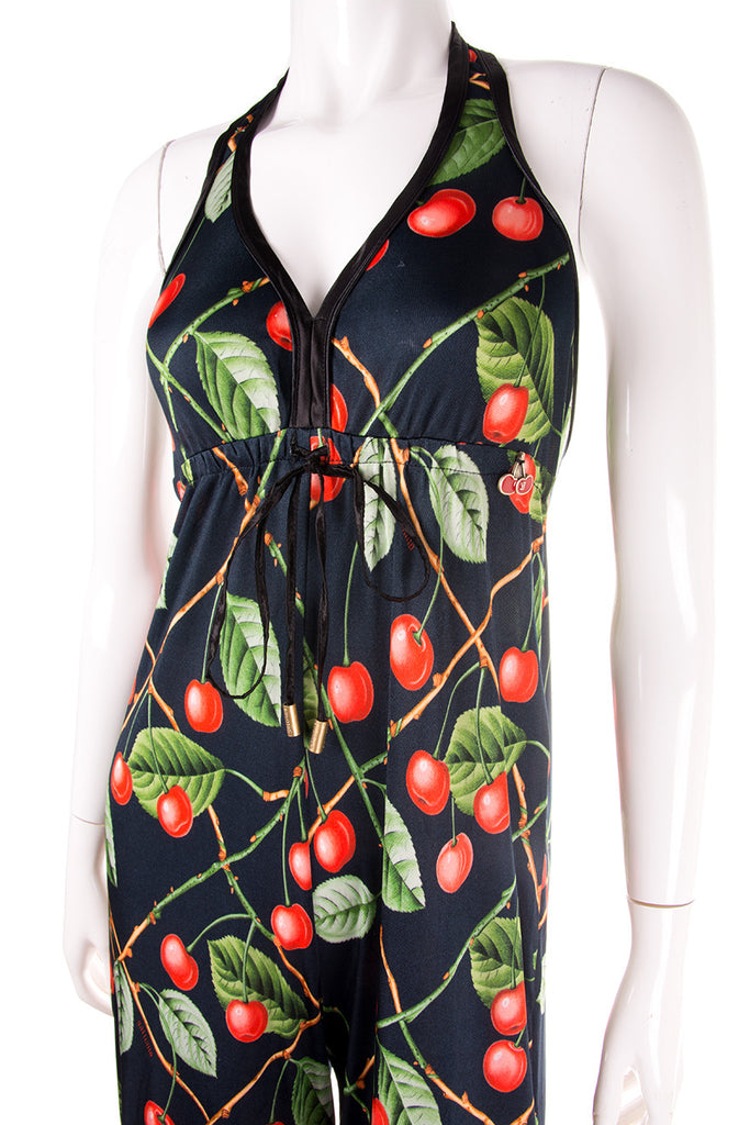John Galliano Cherry Print Jumpsuit - irvrsbl