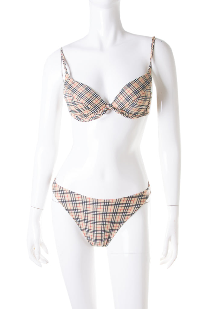 Burberry Nova Check Bikini With Skirt - irvrsbl