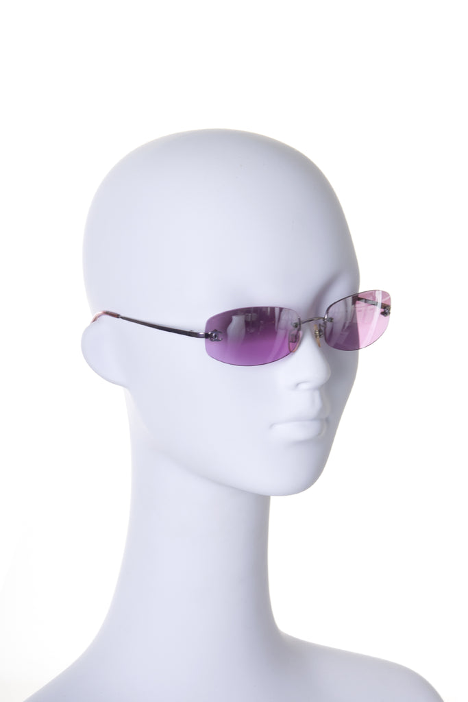 ChanelRimless Purple Sunglasses- irvrsbl