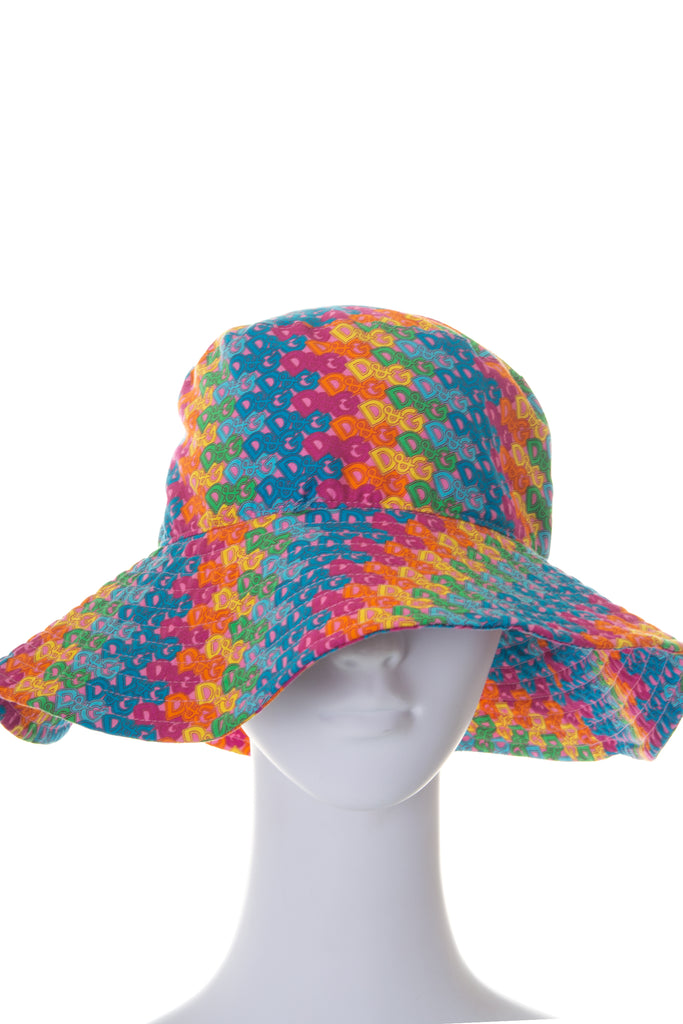 Dolce and Gabbana Rainbow Logo Print Hat - irvrsbl