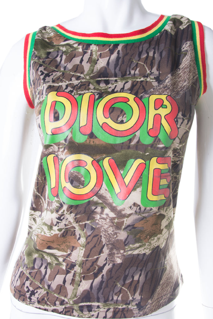 Christian Dior Rasta "Dior Love" Tank Top - irvrsbl