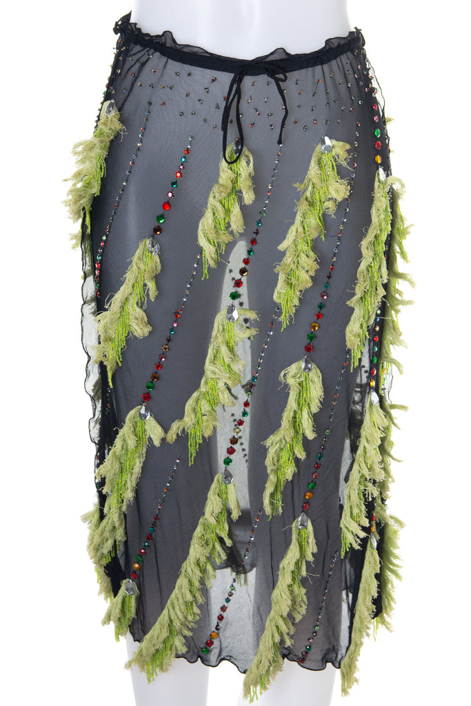 Fendi Sheer Beaded Skirt - irvrsbl