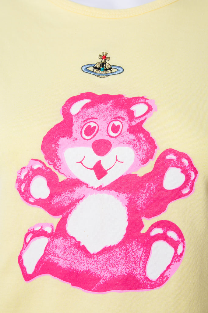 Vivienne Westwood Orb Tshirt with Teddy Bear - irvrsbl