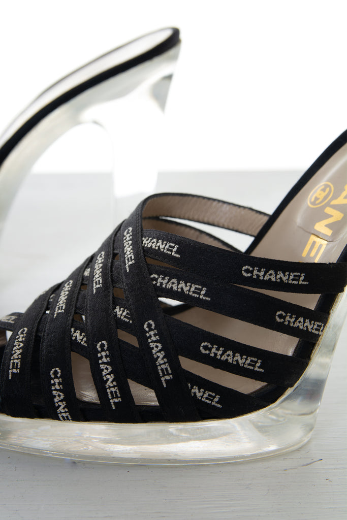 Chanel Clear Logo Heels - irvrsbl
