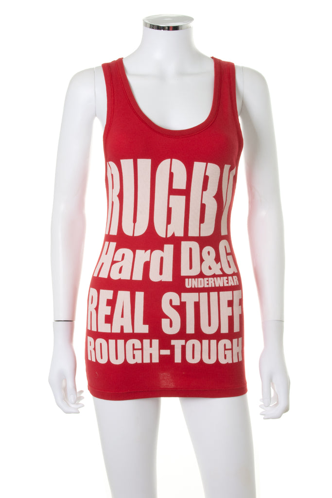 Dolce and Gabbana'Rugby Hard' Tank Top- irvrsbl