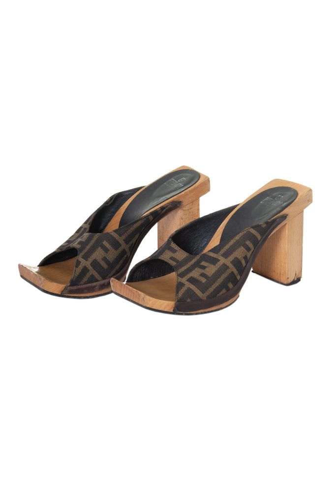 Fendi Wooden Monogram Shoes 37 - irvrsbl