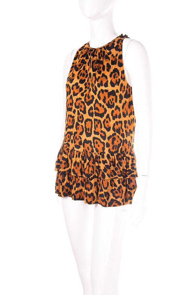 Christian Dior Leopard Tunic Top - irvrsbl