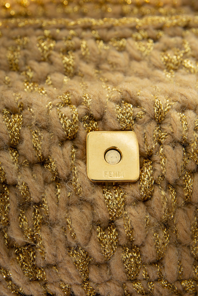 Fendi Gold Knit Baguette - irvrsbl