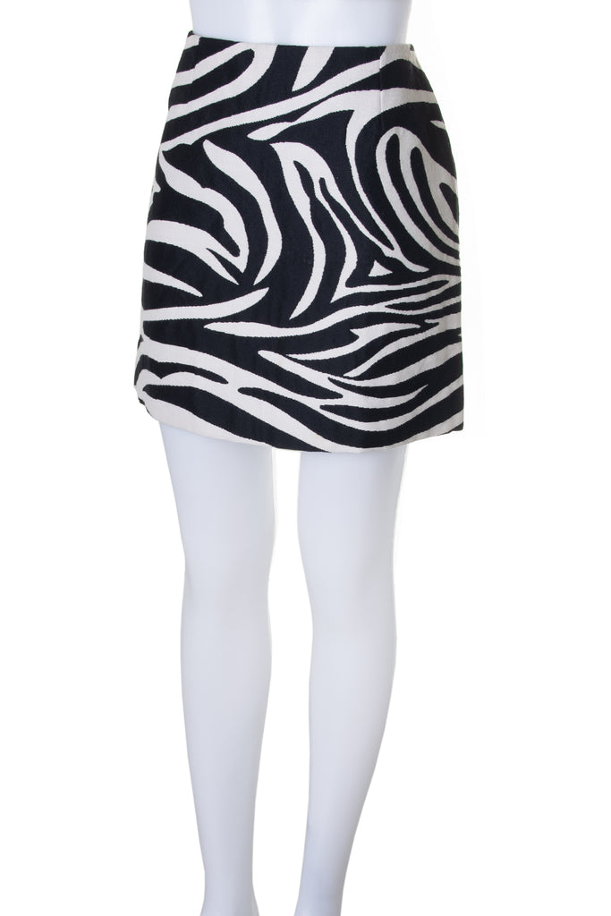 Celine Zebra Mini Skirt - irvrsbl
