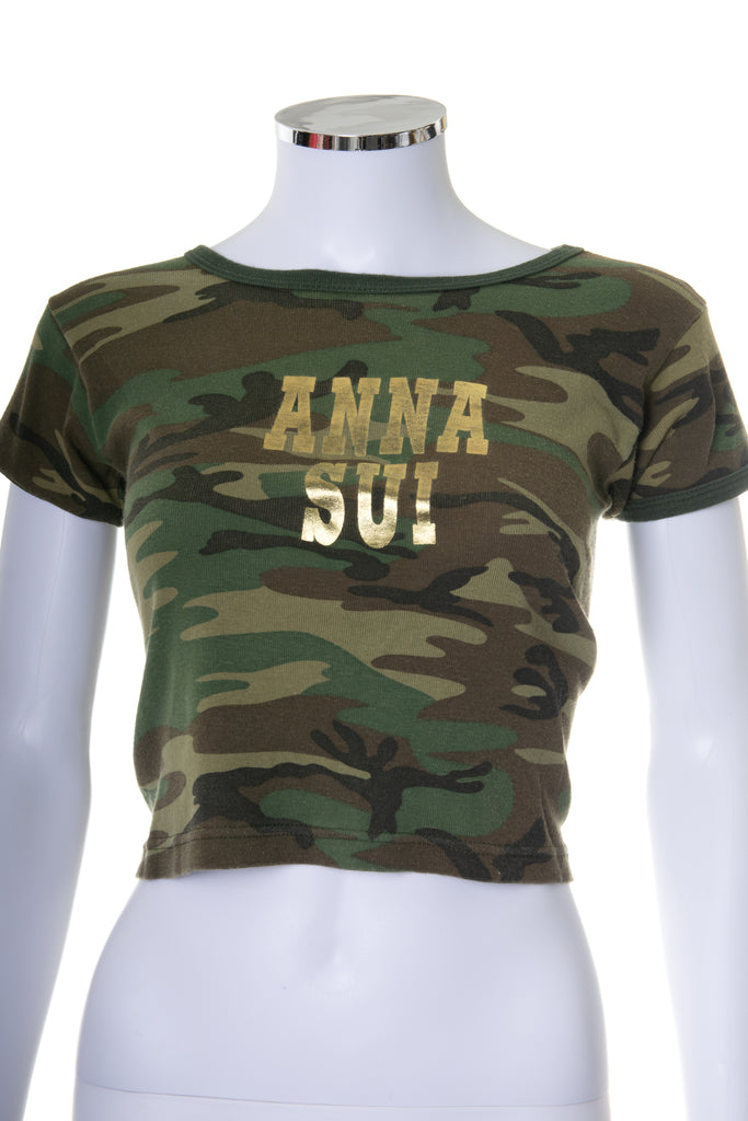 Anna Sui Camo Tshirt - irvrsbl