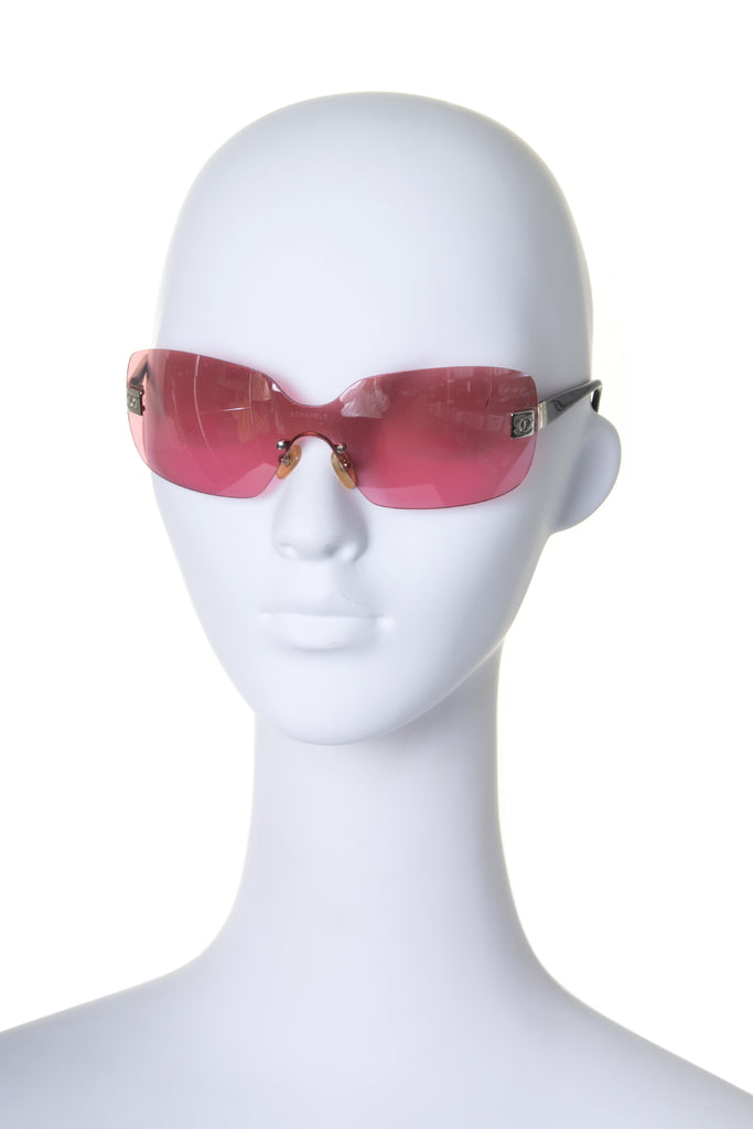 Chanel Rimless Shield Sunglasses - irvrsbl