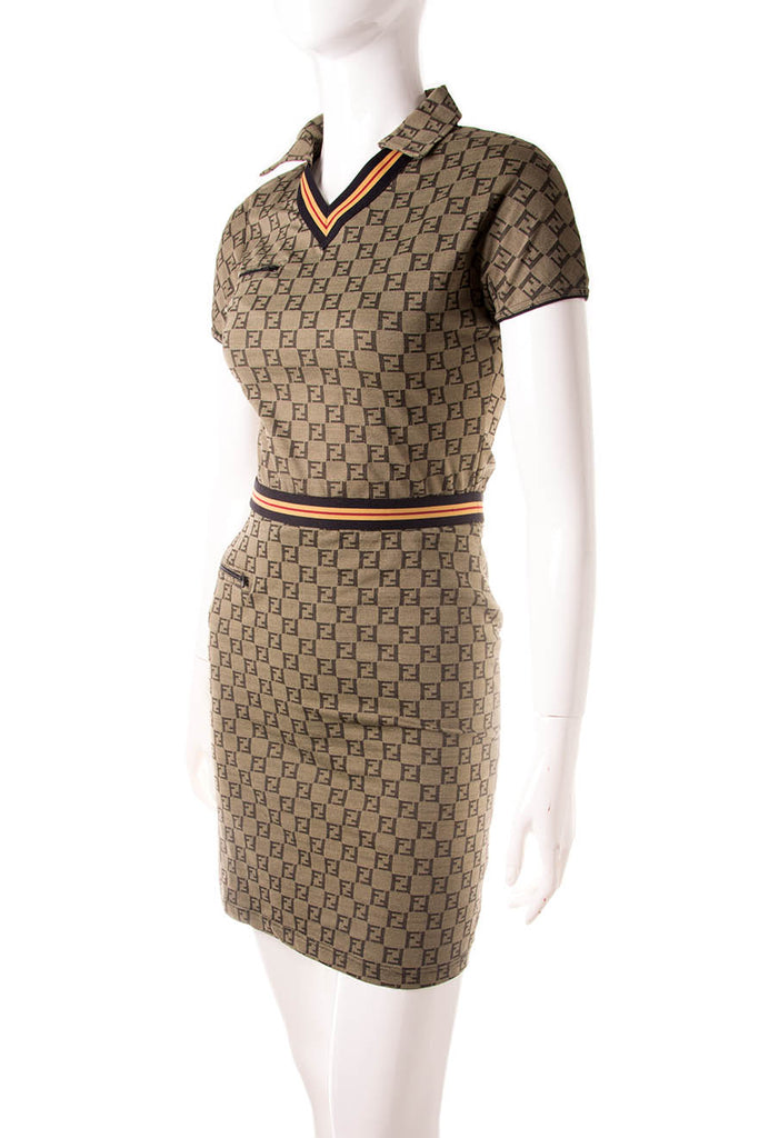 Fendi Monogram Top and Skirt Set - irvrsbl