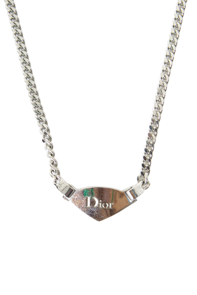 Christian Dior Logo Plate Necklace - irvrsbl