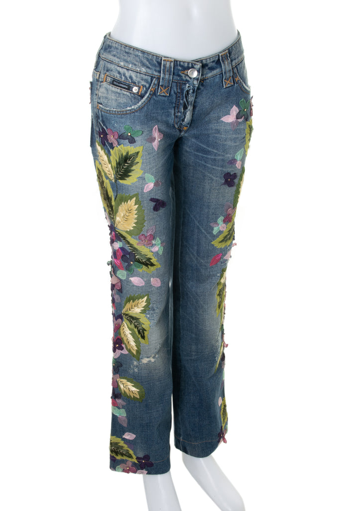 Dolce and Gabbana Floral Jeans - irvrsbl