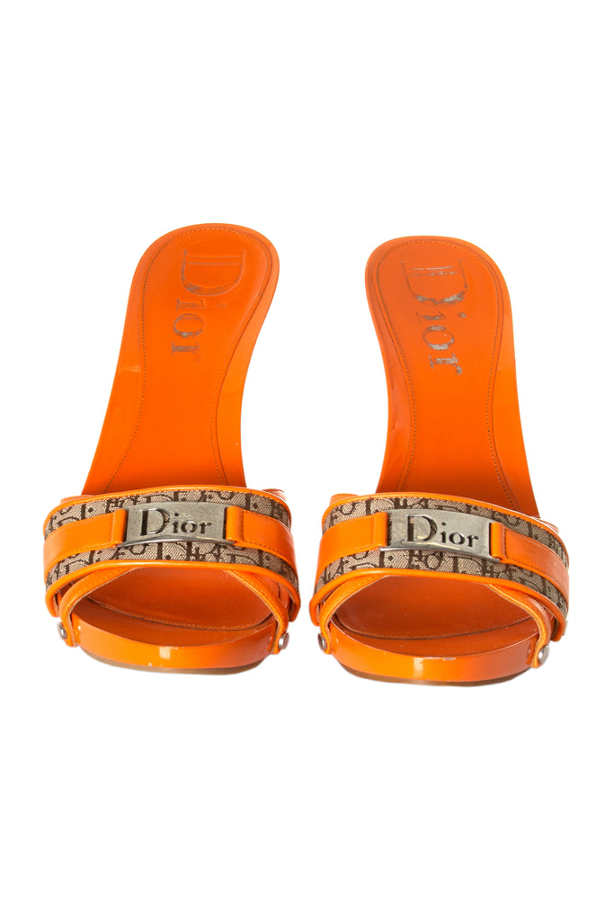 Christian Dior Orange Monogram Heels 37 - irvrsbl