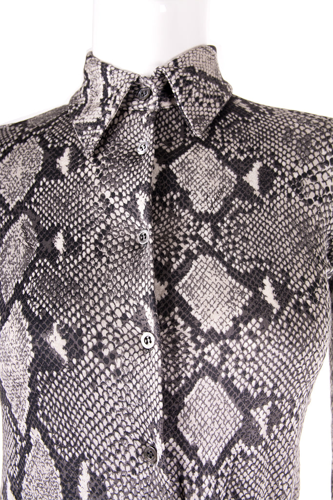 Gucci Tom Ford Python Print Top and Skirt Set - irvrsbl