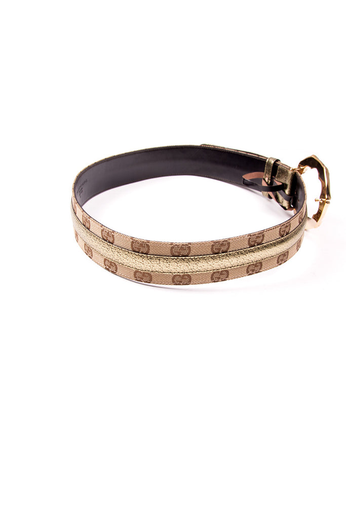 Gucci Monogram Bamboo Belt - irvrsbl