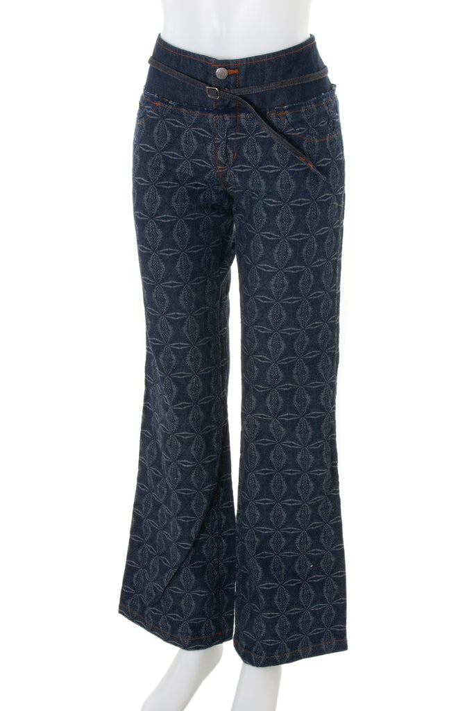 Jean Paul Gaultier Floral Denim Pants - irvrsbl