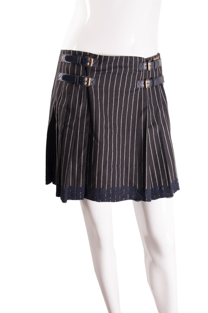 John Galliano Pinstripe Skirt - irvrsbl