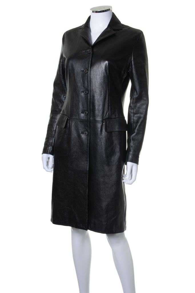 Dolce and GabbanaLeather Trench Coat- irvrsbl