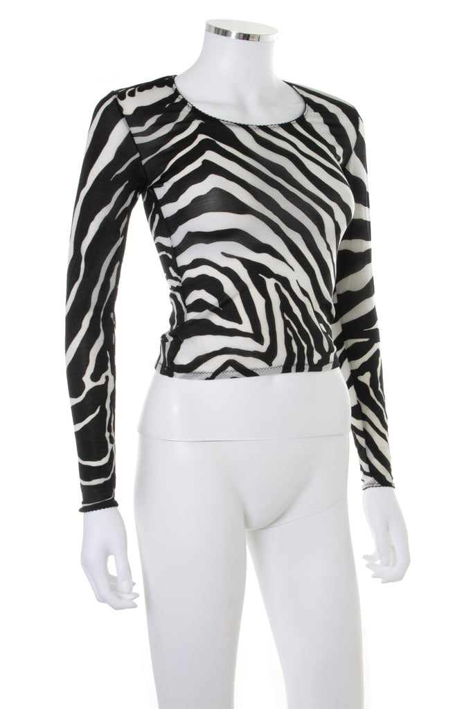 Dolce and Gabbana Zebra Print Top - irvrsbl