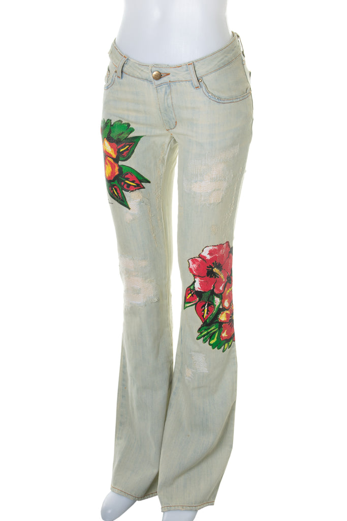 Roberto Cavalli Hibiscus Jeans - irvrsbl