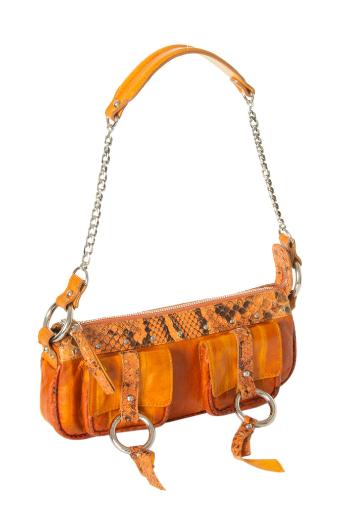 Dolce and Gabbana Python Effect Shoulder Bag - irvrsbl