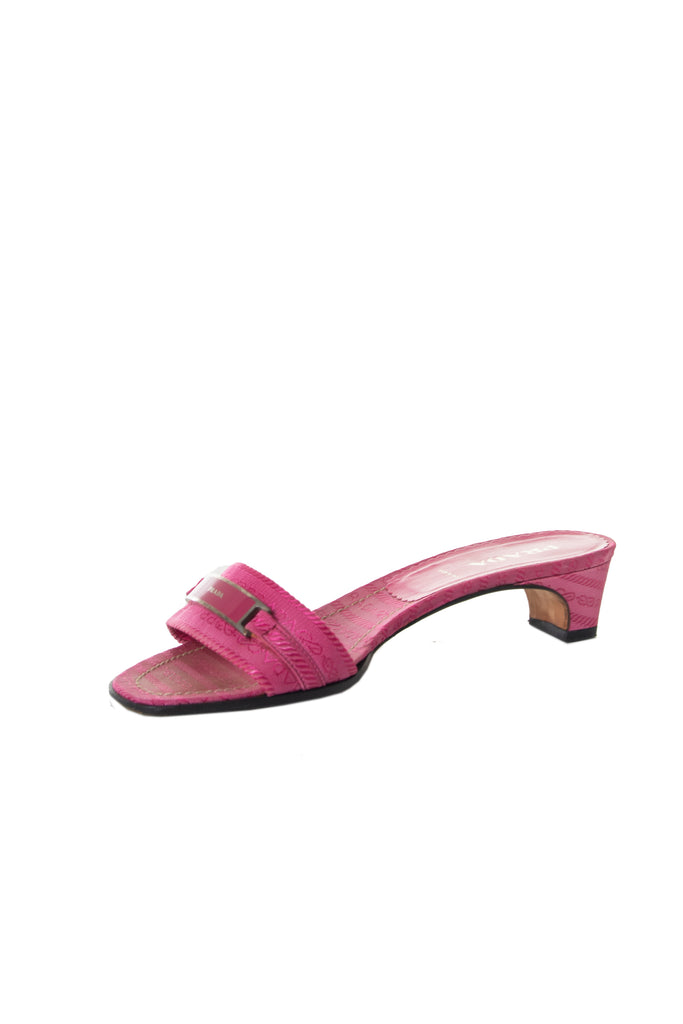 Prada Pink Slide Sandals - irvrsbl