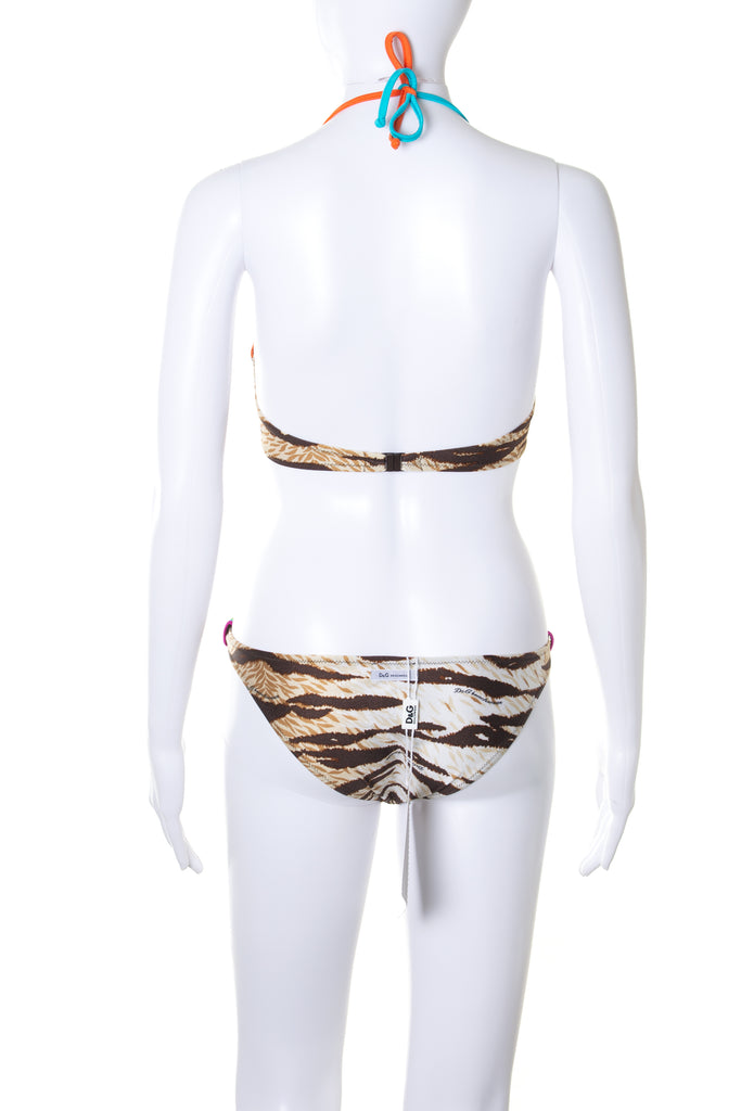 Dolce and GabbanaAnimal Print Bikini- irvrsbl