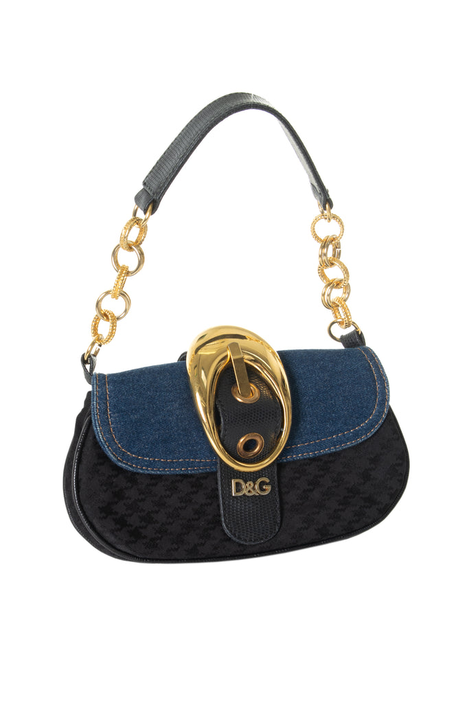Dolce and GabbanaBuckle Shoulder Bag- irvrsbl