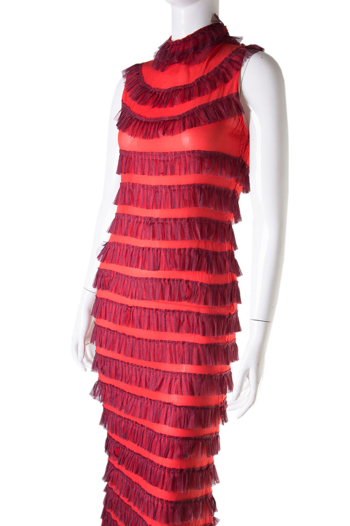 Moschino Sheer Ruffle Dress - irvrsbl