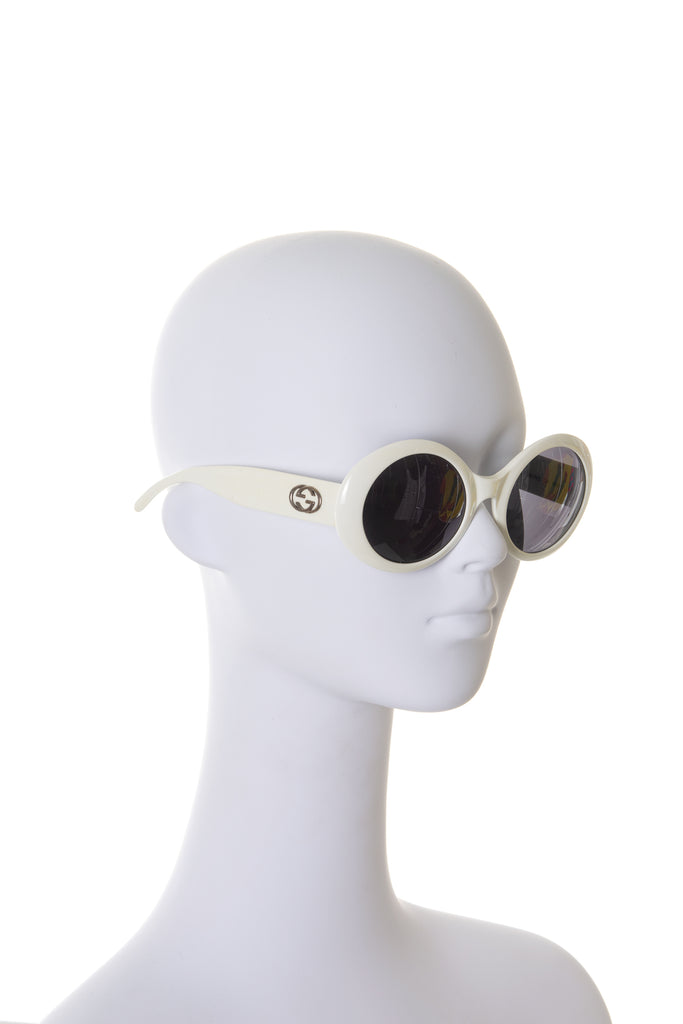 GucciOversized White Sunglasses- irvrsbl