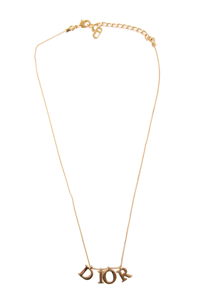 Christian Dior Spellout Necklace - irvrsbl