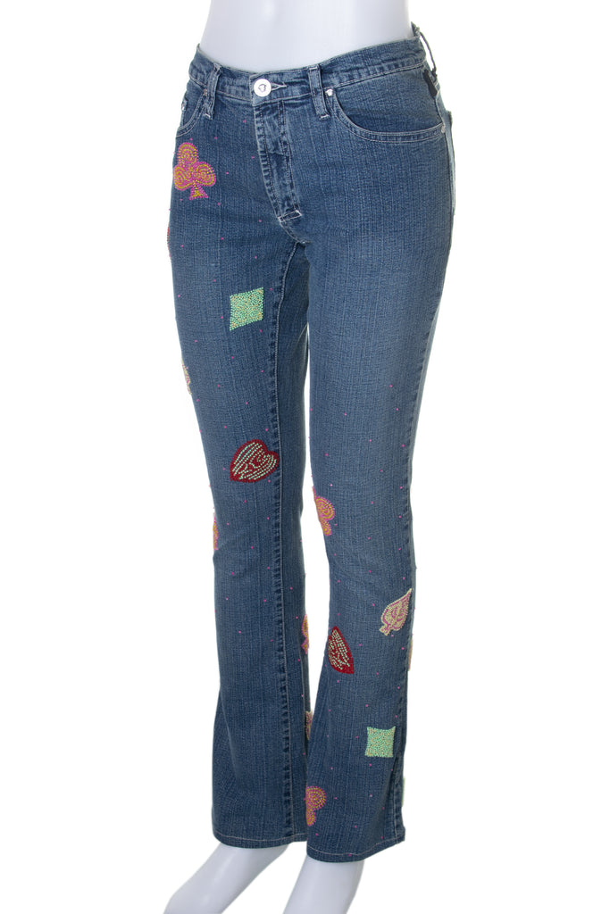 VersaceEmbroidered Jeans- irvrsbl