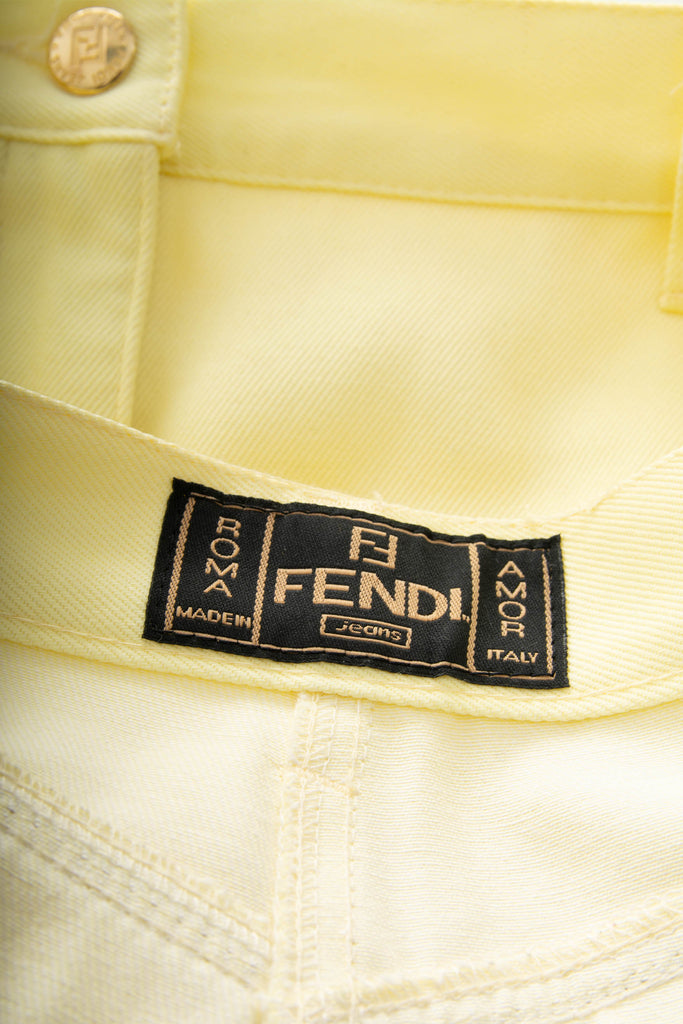 Fendi High Waisted Jeans with FF Belt - irvrsbl