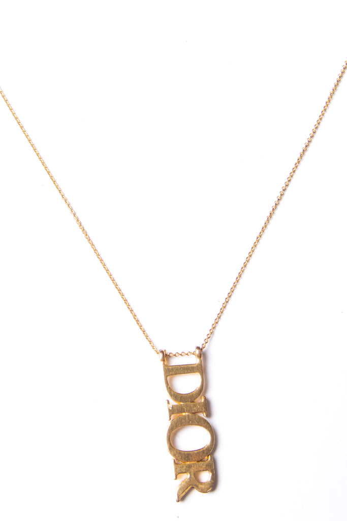 Christian Dior Logo Chain Necklace - irvrsbl