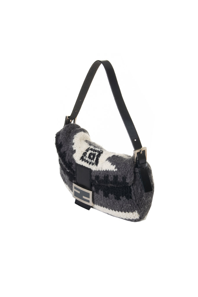 Fendi Knit Baguette Handbag - irvrsbl