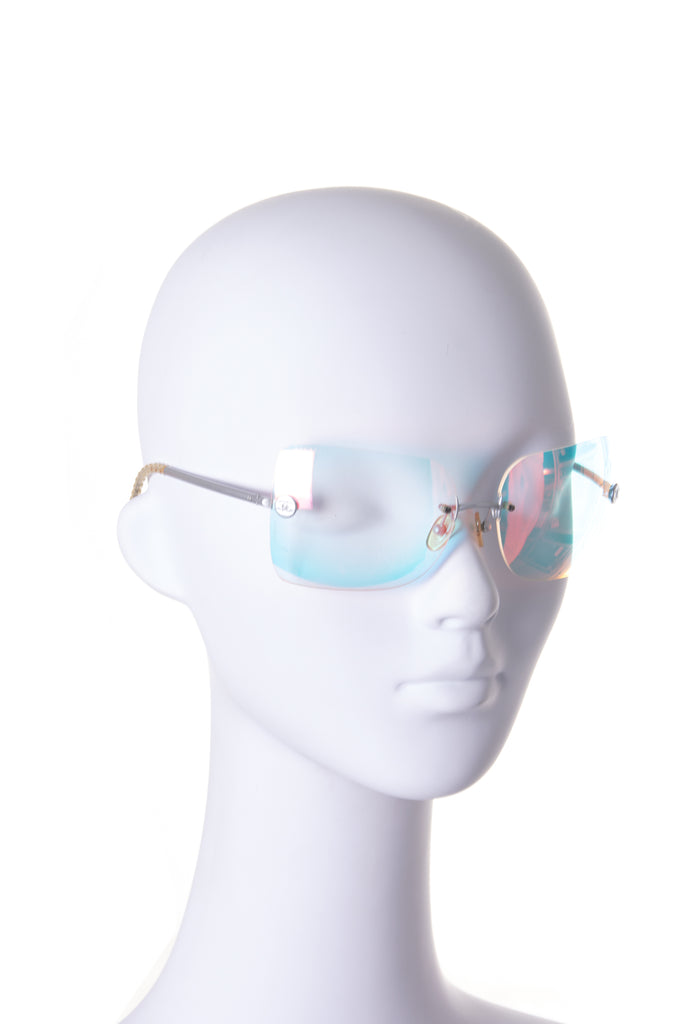 ChanelOversized Iridescent Sunglasses- irvrsbl