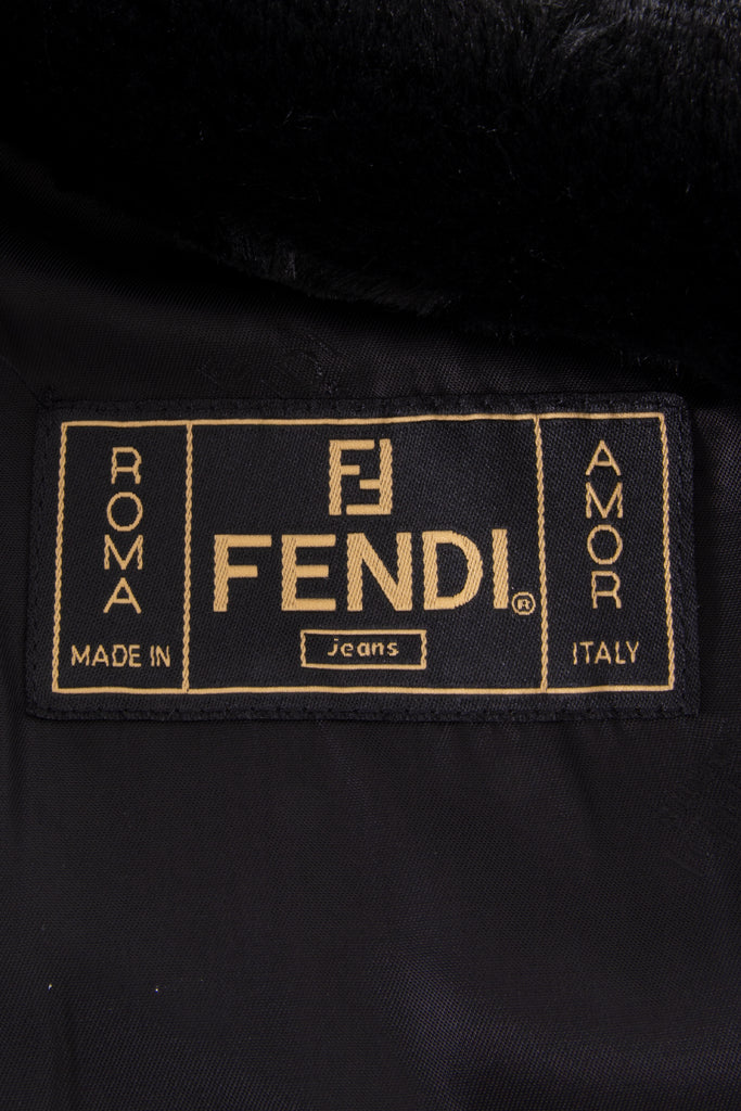 Fendi Logo Fur Coat - irvrsbl