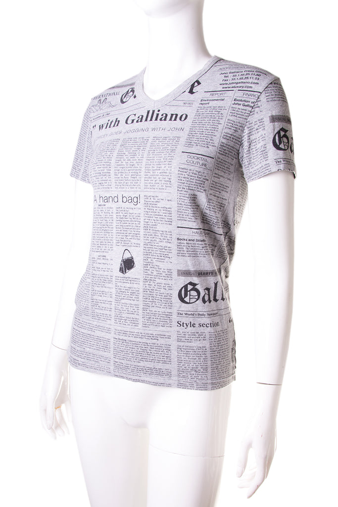 John Galliano Gazette Tshirt - irvrsbl