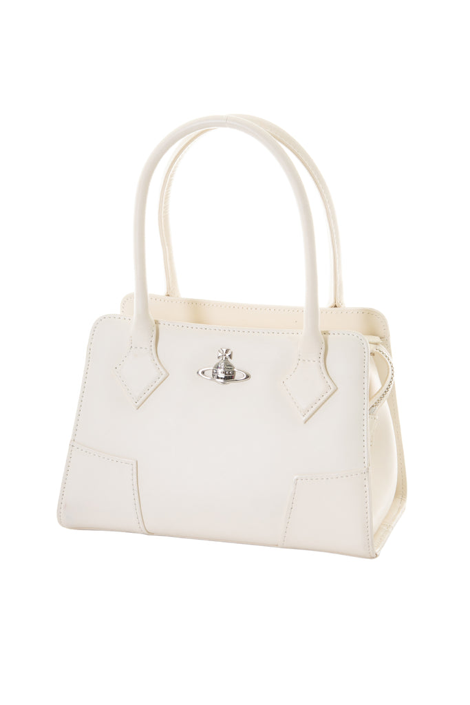 Vivienne WestwoodMini Orb Bag in White- irvrsbl