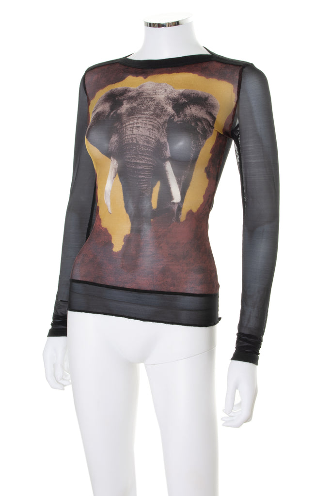 Jean Paul Gaultier Elephant Mesh Top - irvrsbl